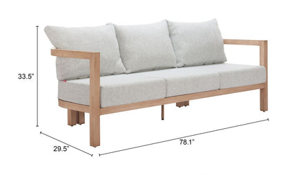 Leto Olefin Fabric Outdoor Sofa