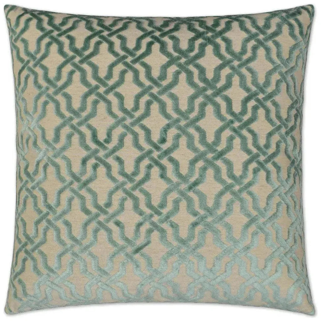 Liberty Aqua Green Throw Pillow With Insert