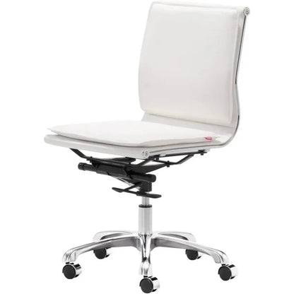 Lider Plus Armless Office Chair White