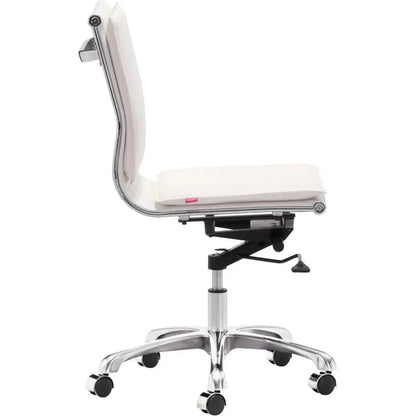 Lider Plus Armless Office Chair White