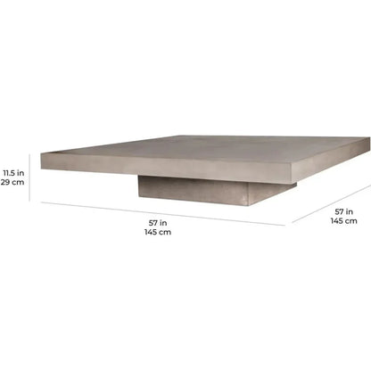 Lima Coffee Table - Slate Grey Outdoor Coffee Table