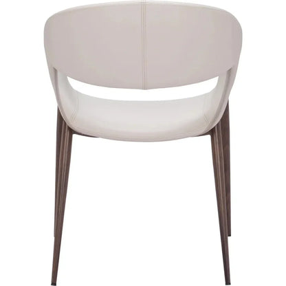 Limay Dining Chair (Set of 2) Beige & Walnut