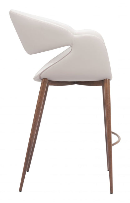 Limay Faux Leather Counter Stool