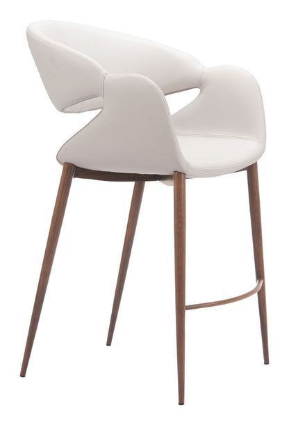 Limay Faux Leather Counter Stool