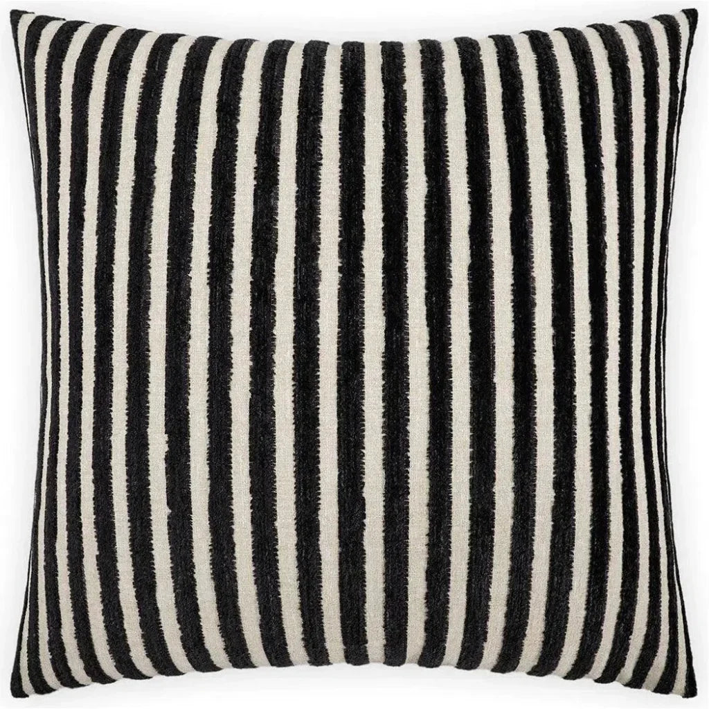 Limits Onyx Black Throw Pillow With Insert
