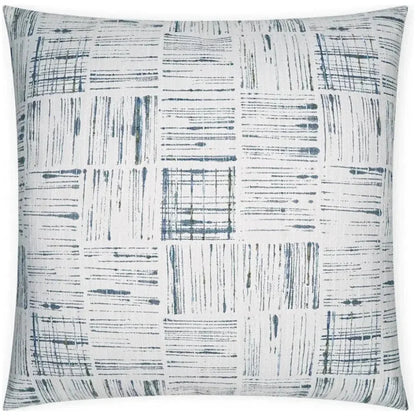 Line Up Blue Abstract Blue Large Throw Pillow Insert