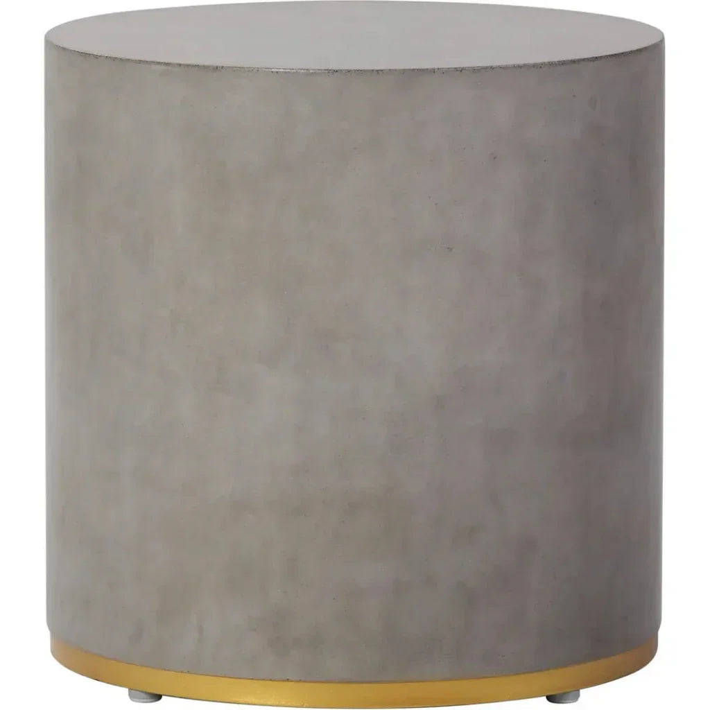 Linea Ring Accent Table Set - Gold Outdoor End Tables