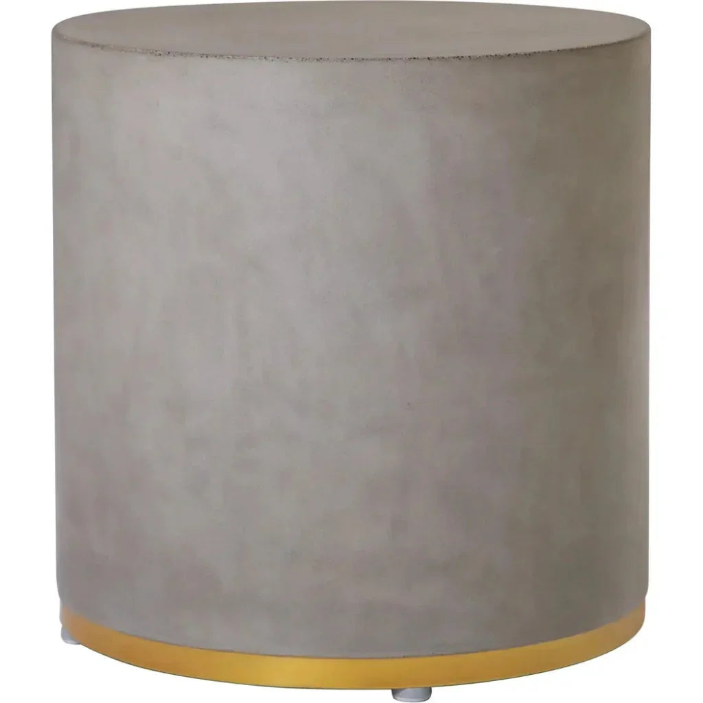 Linea Ring Accent Table Set - Gold Outdoor End Tables