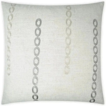 Links Silver White Large Throw Pillow Insert