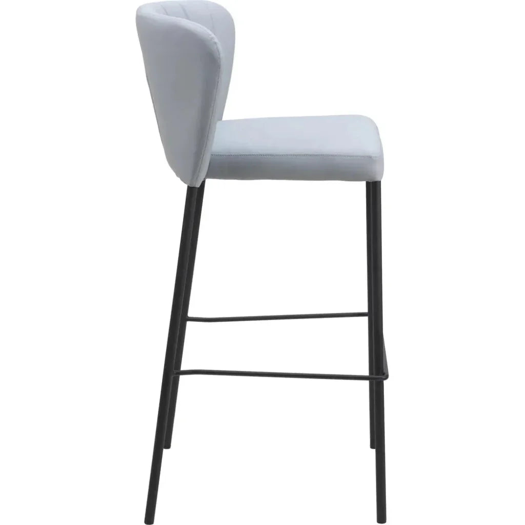 Linz Barstool (Set of 2) Gray