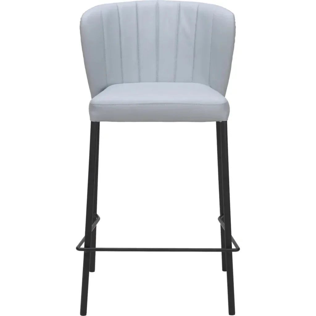 Linz Counter Stool (Set of 2) Gray