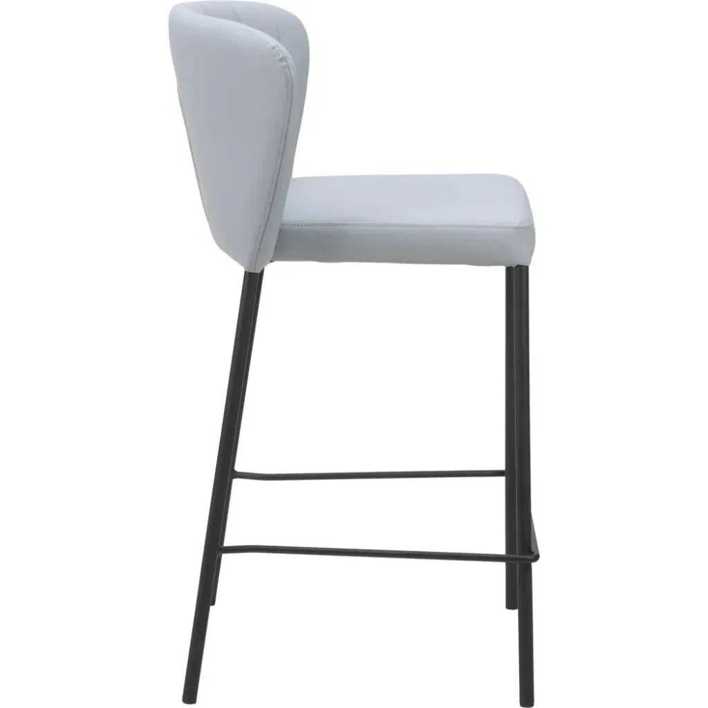 Linz Counter Stool (Set of 2) Gray