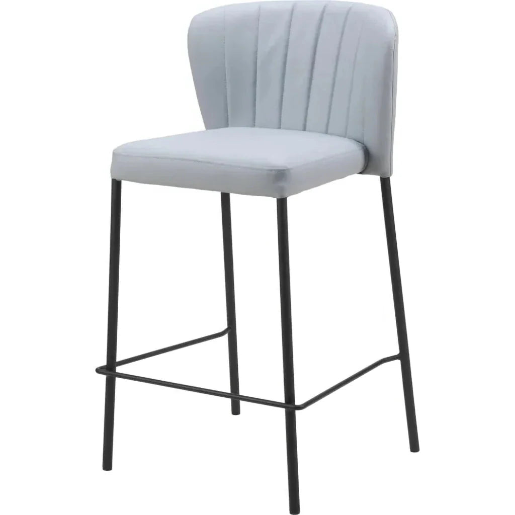 Linz Counter Stool (Set of 2) Gray