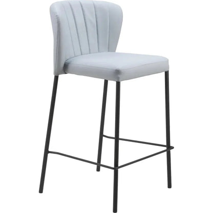 Linz Counter Stool (Set of 2) Gray