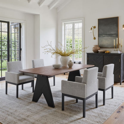 Lisse Wooden Rectangular Dining Table