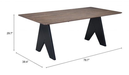 Lisse Wooden Rectangular Dining Table