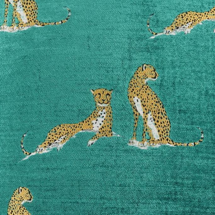 Little Iris Teal Throw Pillow