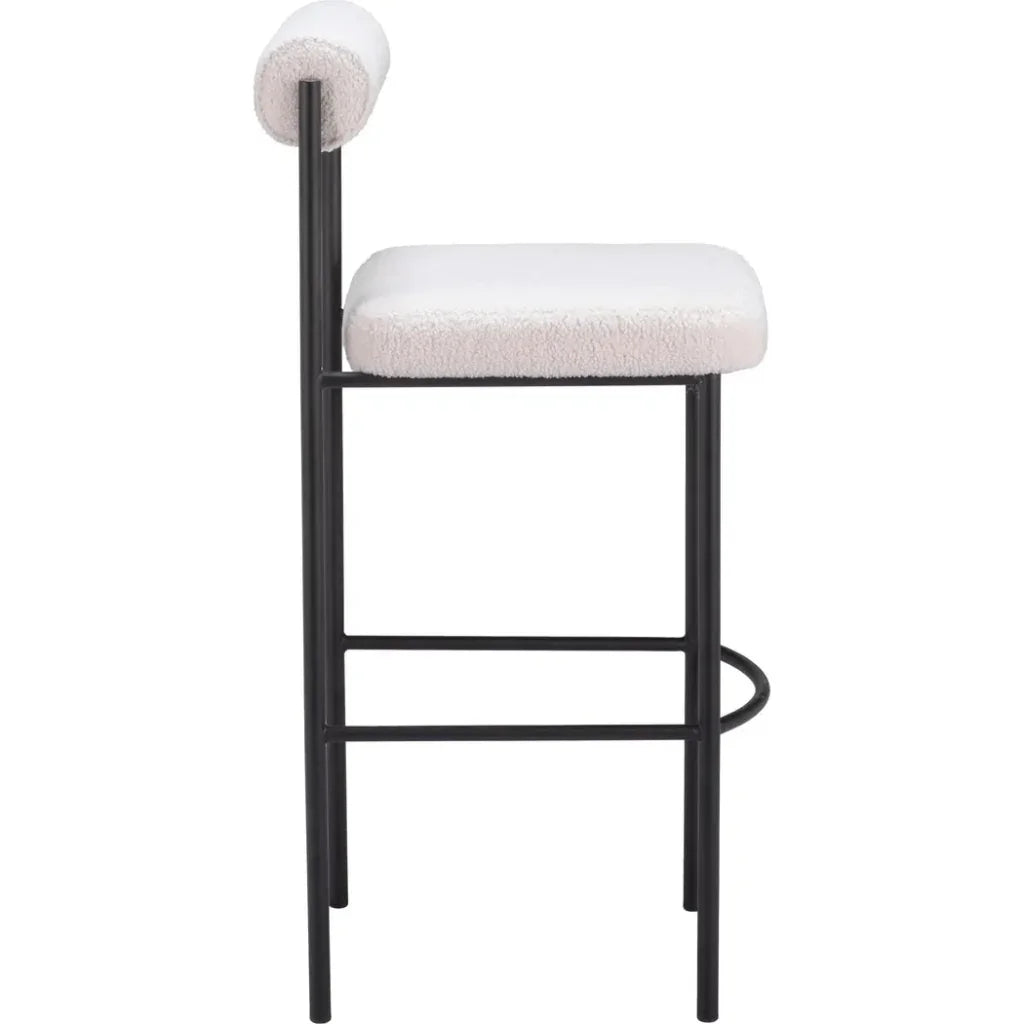 Livorno Barstool (Set of 2) Ivory