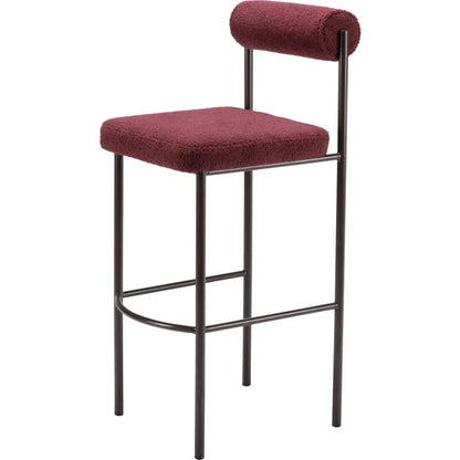 Livorno Barstool (Set of 2) Red & Bronze
