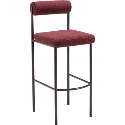 Livorno Barstool (Set of 2) Red & Bronze