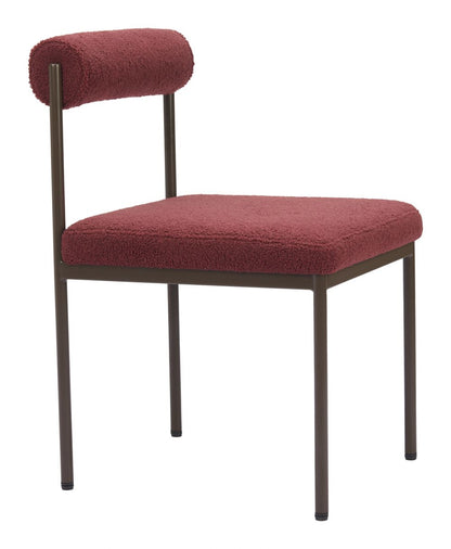 Livorno Shearling Fabric Dining Chair