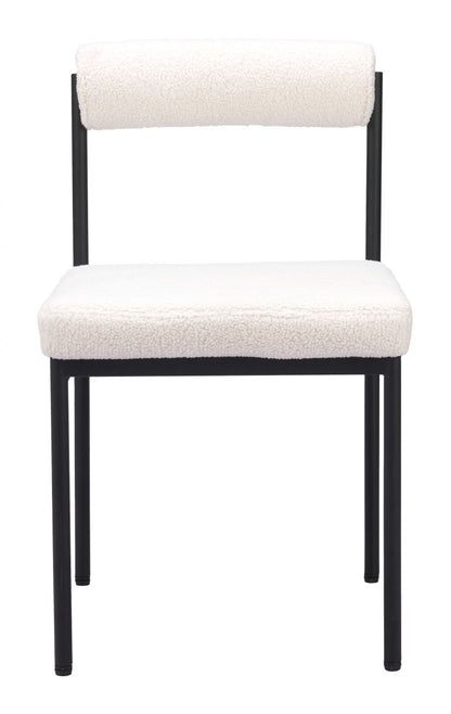 Livorno Shearling Fabric Dining Chair