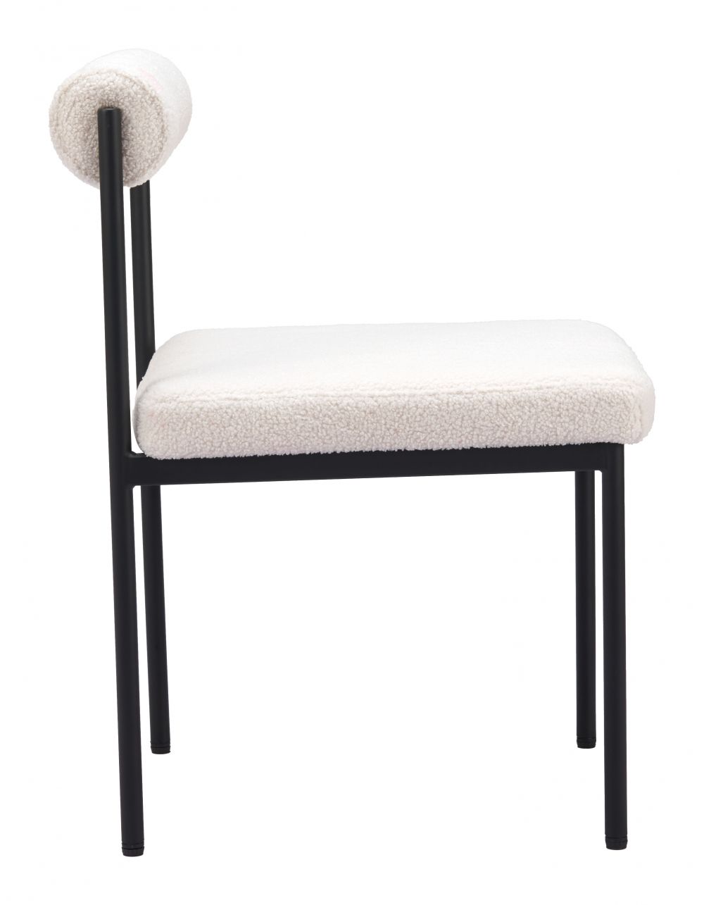 Livorno Shearling Fabric Dining Chair