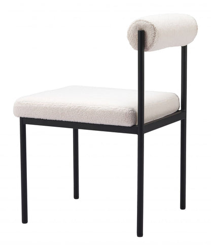 Livorno Shearling Fabric Dining Chair