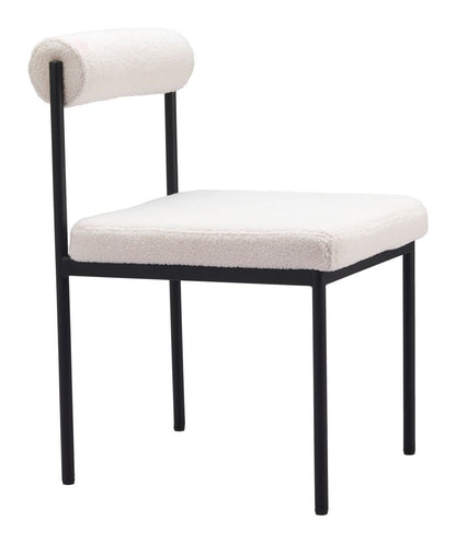 Livorno Shearling Fabric Dining Chair