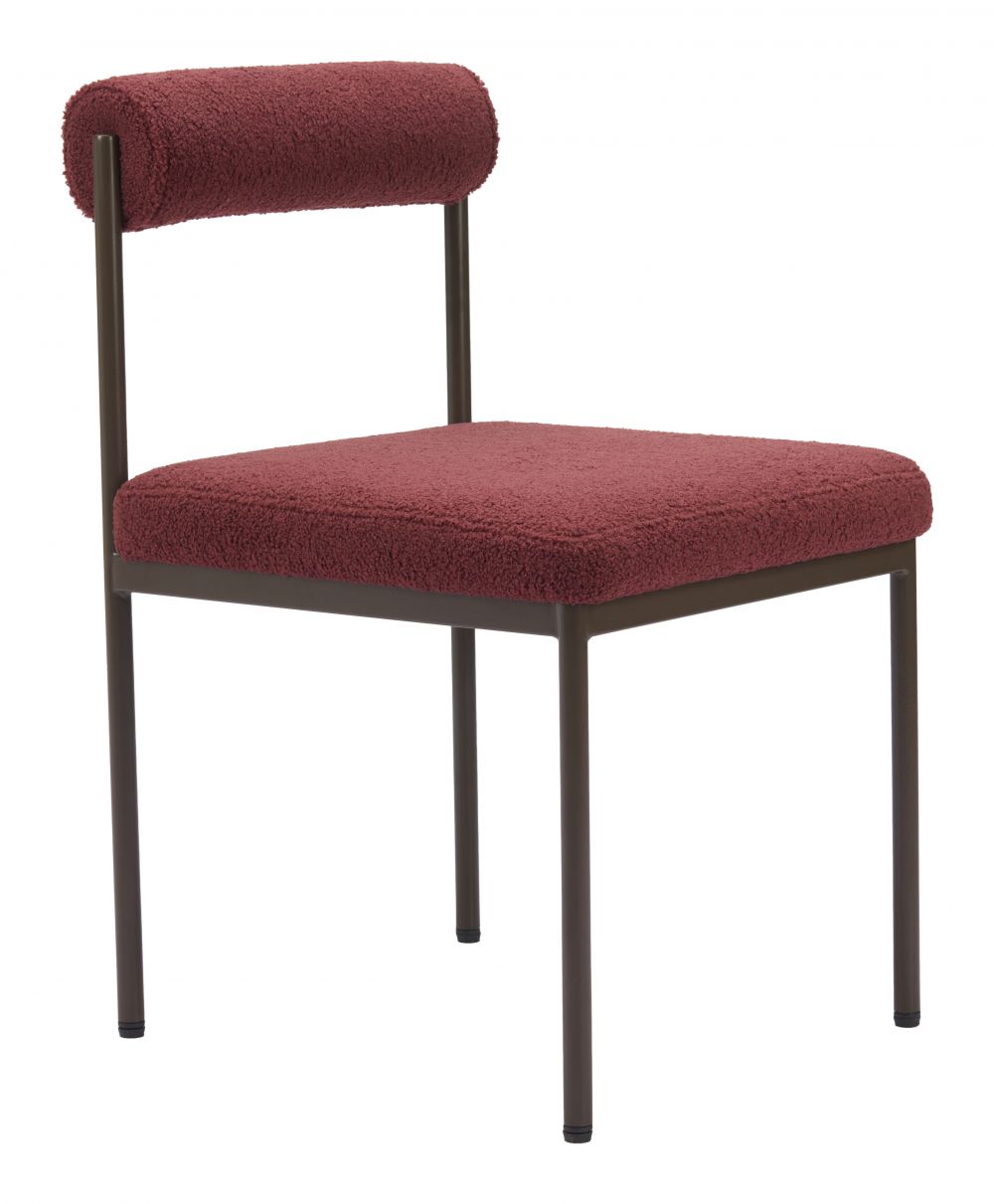 Livorno Shearling Fabric Dining Chair