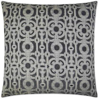 Locket Grey Throw Pillow With Insert