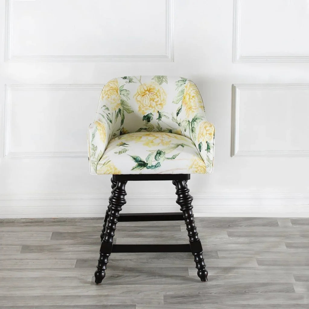 Loren Colorful Fabric Counter Stool