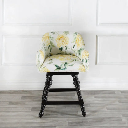 Loren Colorful Fabric Counter Stool