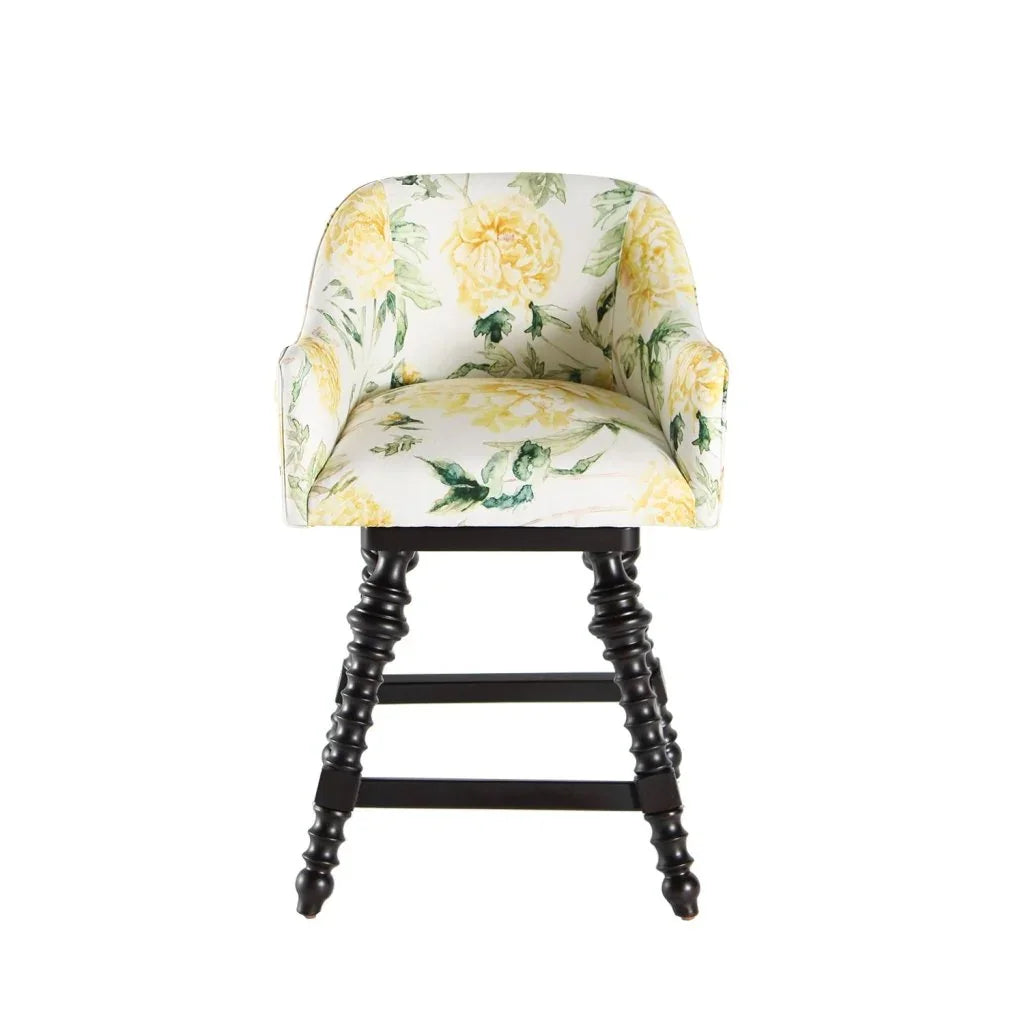 Loren Colorful Fabric Counter Stool