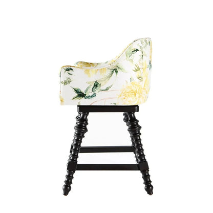 Loren Colorful Fabric Counter Stool
