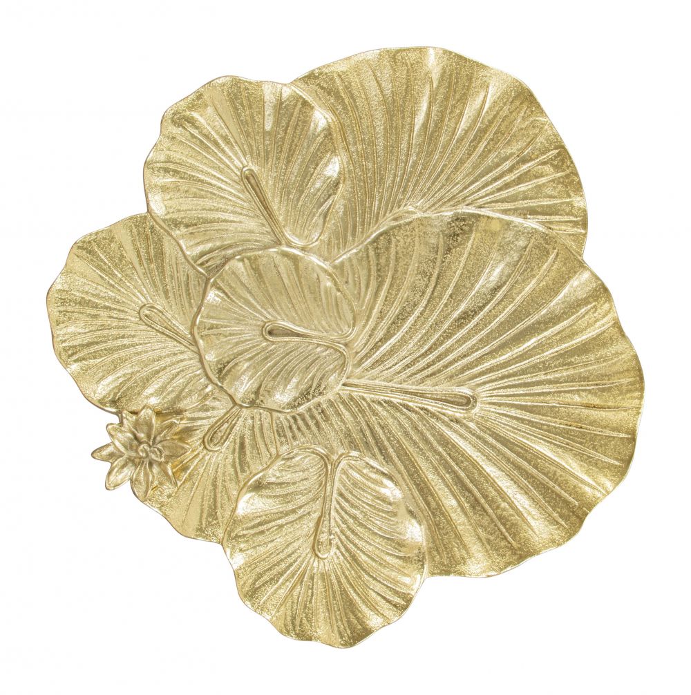 Lotus Golden Aluminum Side Table
