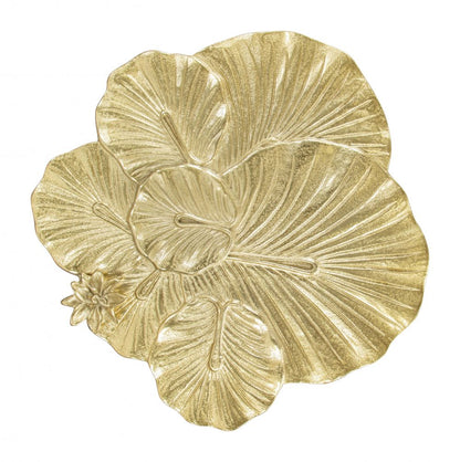 Lotus Golden Aluminum Side Table