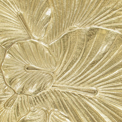 Lotus Golden Aluminum Side Table