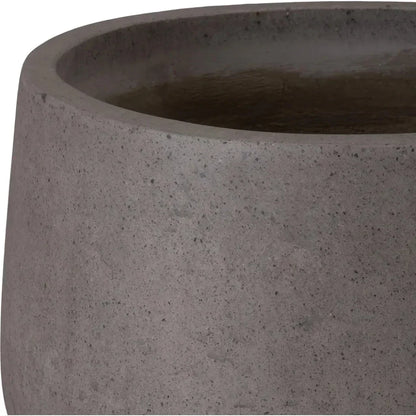 Low Opus Gray Terrazzo Round Planter