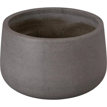 Low Opus Gray Terrazzo Round Planter