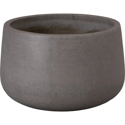 Low Opus Gray Terrazzo Round Planter