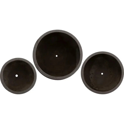 Low Opus Gray Terrazzo Round Planter