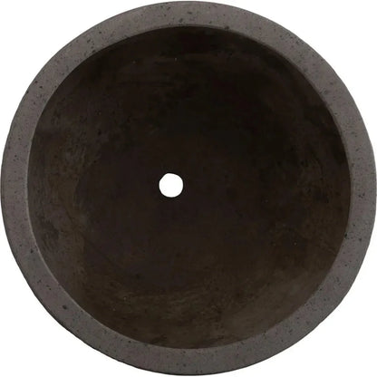 Low Opus Gray Terrazzo Round Planter