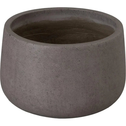 Low Opus Gray Terrazzo Round Planter