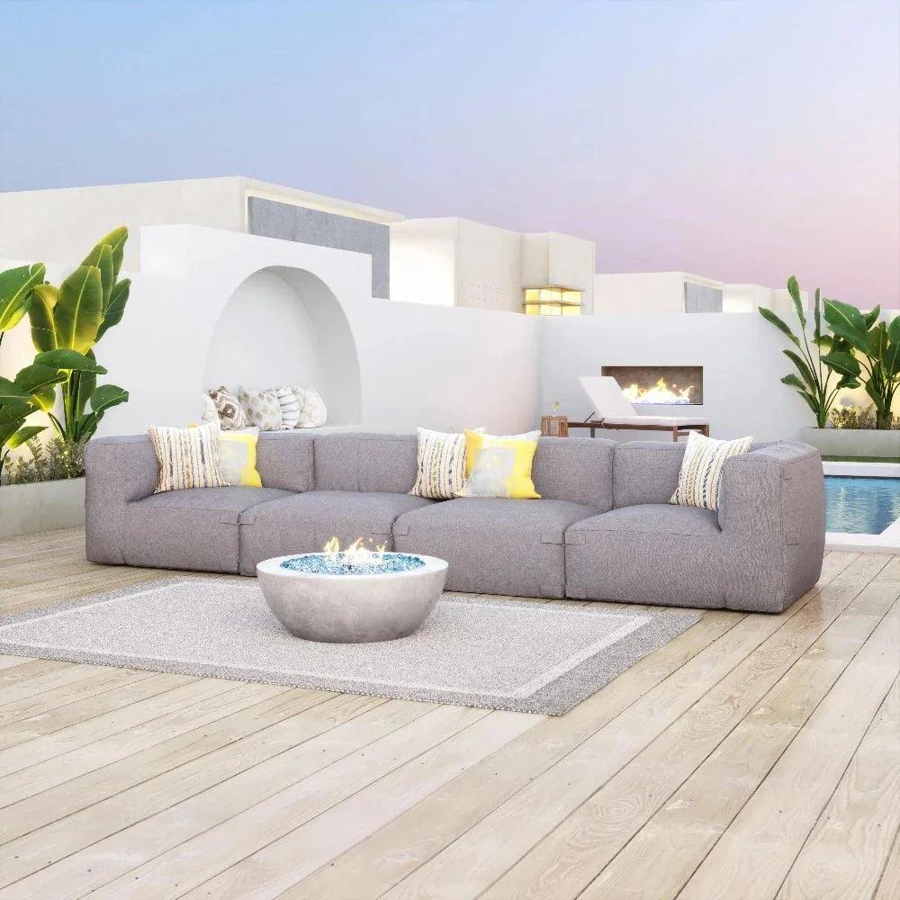 Luanda Corner Chair Gray