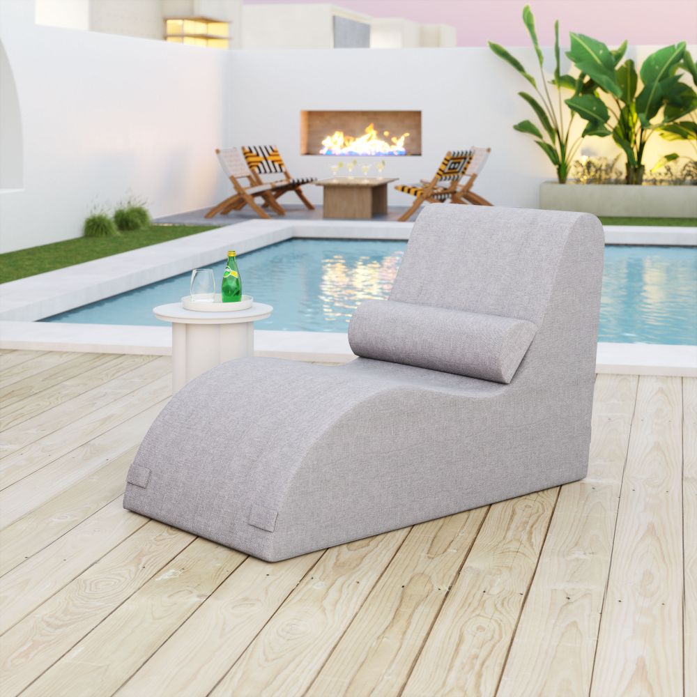 Luanda Olefin Fabric Outdoor Chaise Lounge