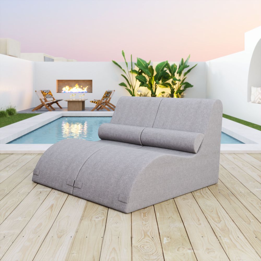 Luanda Olefin Fabric Outdoor Chaise Lounge