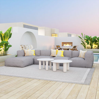 Luanda Olefin Fabric Outdoor Ottoman