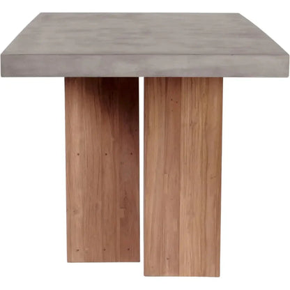 Lucca Outdoor Concrete Counter Table - Slate Gray