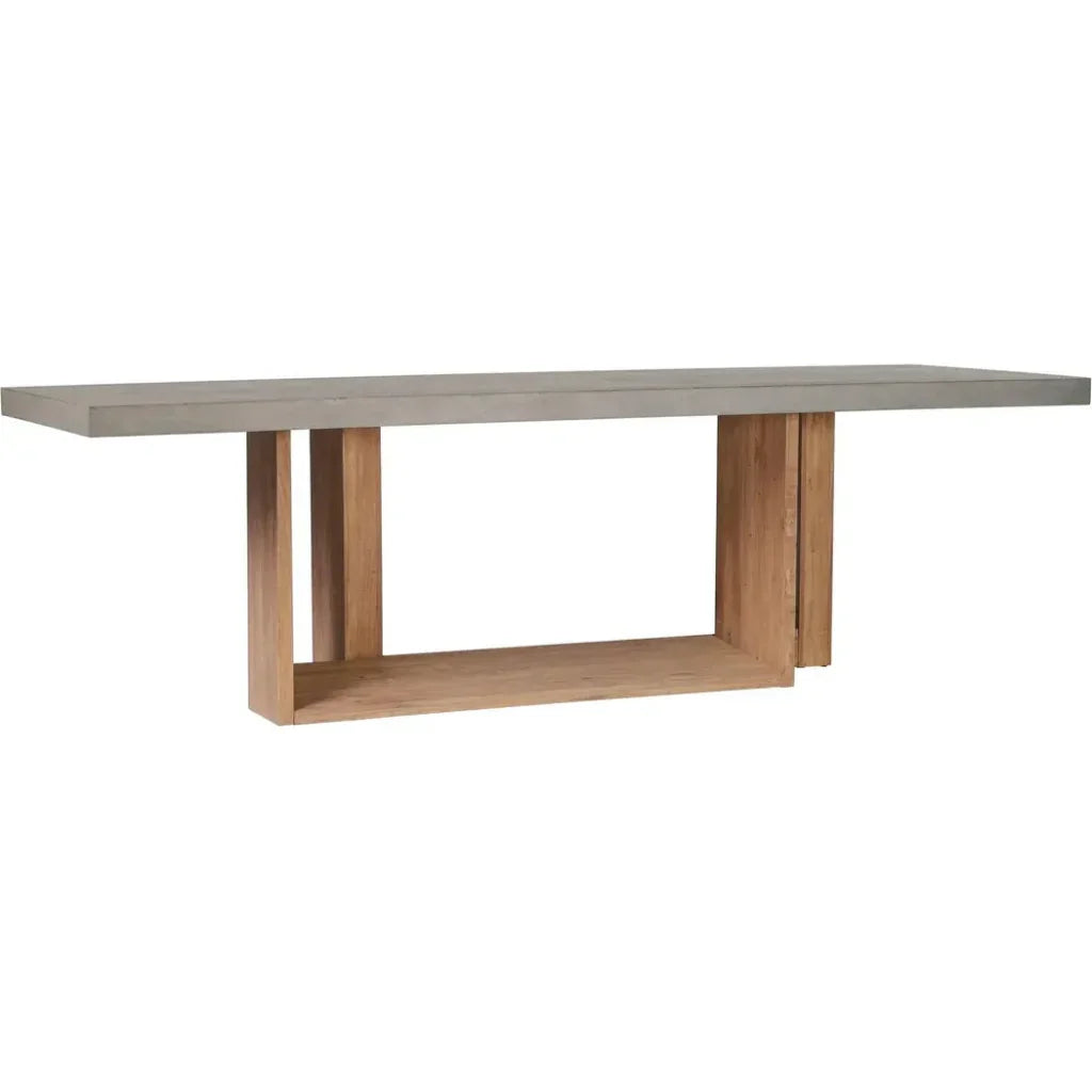 Lucca Outdoor Concrete Counter Table - Slate Gray